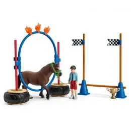 Schleich Farm World Pony Agility Race Play Set 42482